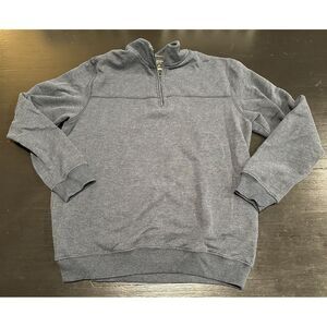 Arrow USA 1851 Men's L Pullover Fleece Blue 1/4 Zipper‎ Large